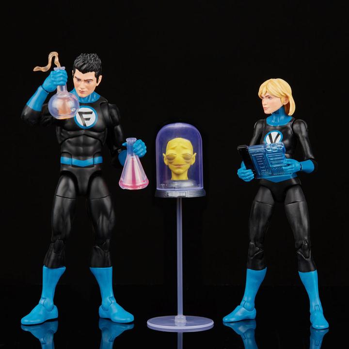 Produktbild Hasbro Fantastic Four Marvel Legends Actionfiguren 2er-Pack Franklin Richards und Valeria Richards 15 cm