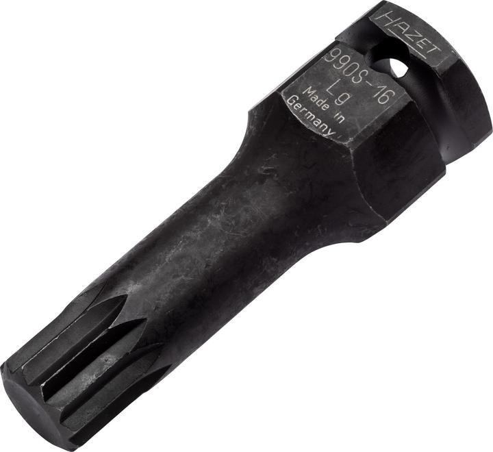 Produktbild HAZET Schlag-, Maschinenschrauber Schraubendreher-Steckschlüsseleinsatz 990S-16LG ∙ Vierkant12,5 mm…