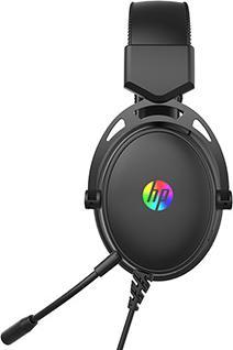 Immagine prodotto HP DHE-8005N Kophörer mit Mikrofon, wire, schwarz, 2.0, unterbeleuchtet, 3.5 mm jack + USB (Cablato)