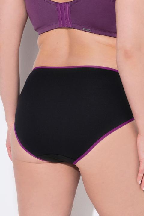 Produktbild Ulla Popken Midislips, 5er-Pack, farbige Kanten (42, 44, 5er Pack)