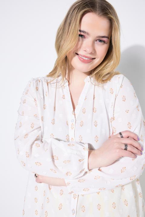 Produktbild Studio Untold Bluse, Loose Shape, Webmuster, Ballon-Langarm (46, 48)