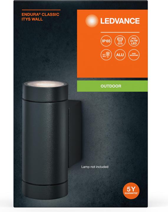 Produktbild Ledvance Endura Classic IP65 GU10 Itys Wall Dark Gray (GU10, IP65)