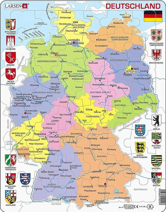 Produktbild Larsen Deutschland Politisch (48 Teile)