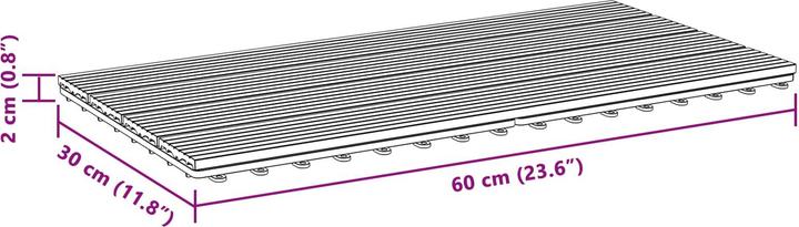 Produktbild vidaXL Moderne Deckfliese (6x, 60 x 30 cm)