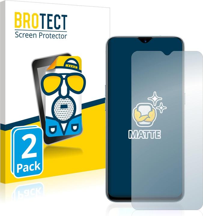 Produktbild BROTECT Entspiegelungs-Schutzfolie Displayschutz Matt (2 Stück, Realme X2)