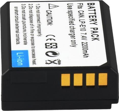 Actual product image Acconic Battery f. Canon LP-E10 EOS 1200D EOS1100D EOS-1100D T3 X50
