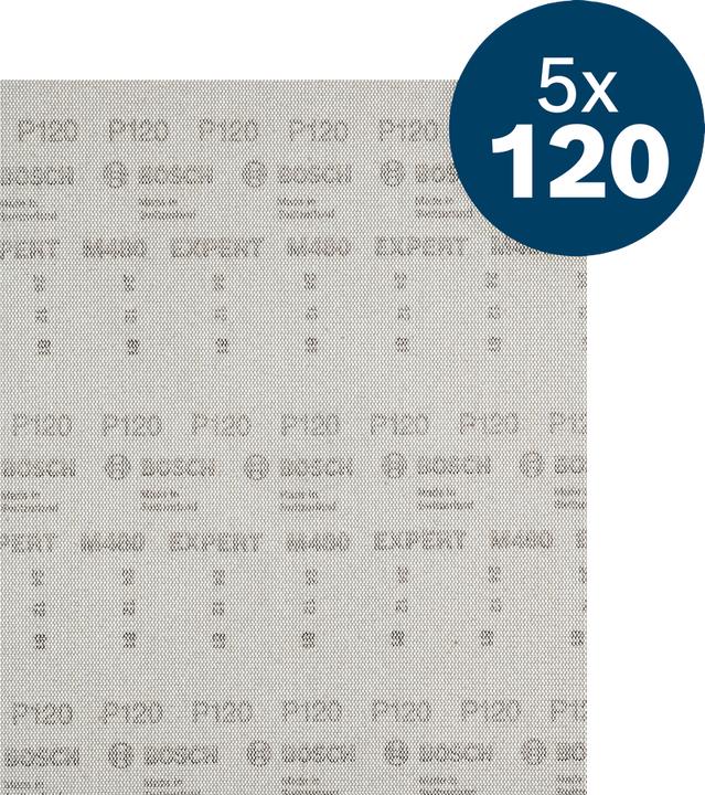 Produktbild Bosch Professional Zubehör EXPERT M480 Schleifnetz, 230 x 280 mm, K120, 5 Stk (120)