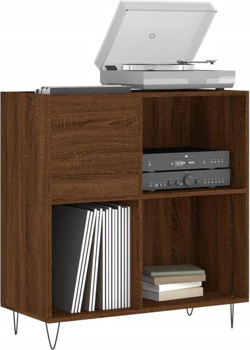 Image du produit VidaXL Plattenschrank Braun Eichen-Optik 84,5x38x89 cm