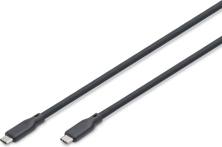 Digitus Câble USB en silicone, USB 10Gbps, 0,5m, noir (0.50 m, USB 3.2 Gen 2, 100 W)