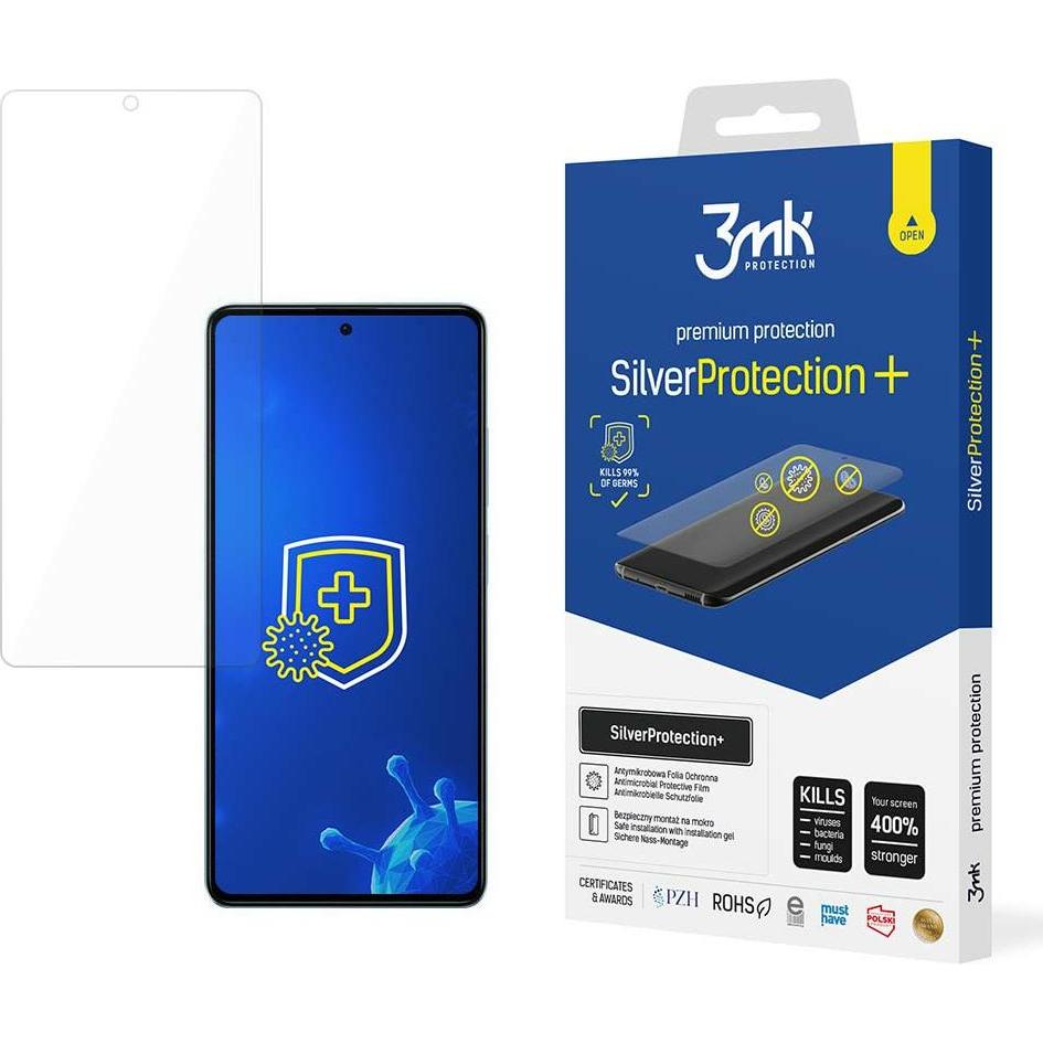 3MK Silver Protect+ Poco X5 5G Folia Antymikrobowa montowana na mokro (1 Stück, Xiaomi Redmi Note 12 5G), Smartphone Sch...