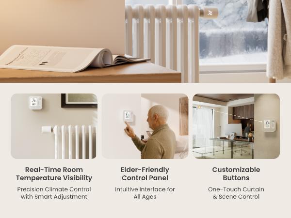 Actual product image SwitchBot Home Climate Panel weiss