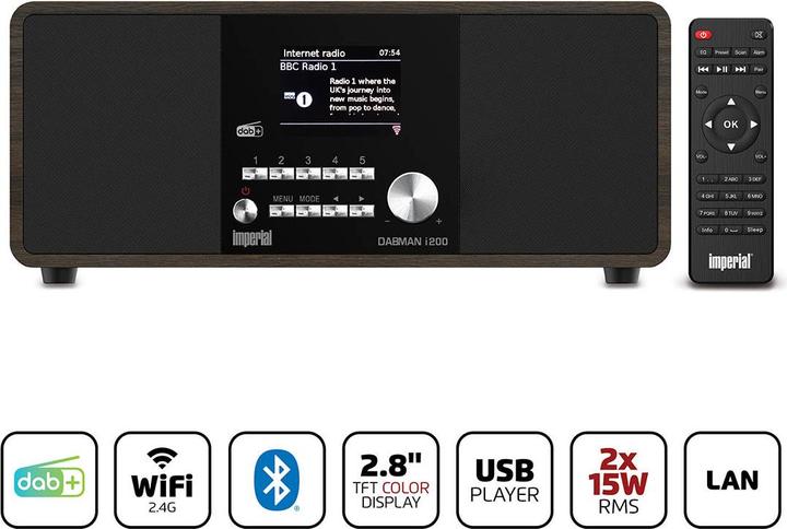 Produktbild Imperial Dabman i200 (DAB+, Internetradio, WLAN)