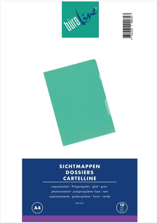Immagine prodotto BüroLine Cartelle espositive - polietilene (A4, 100 x)