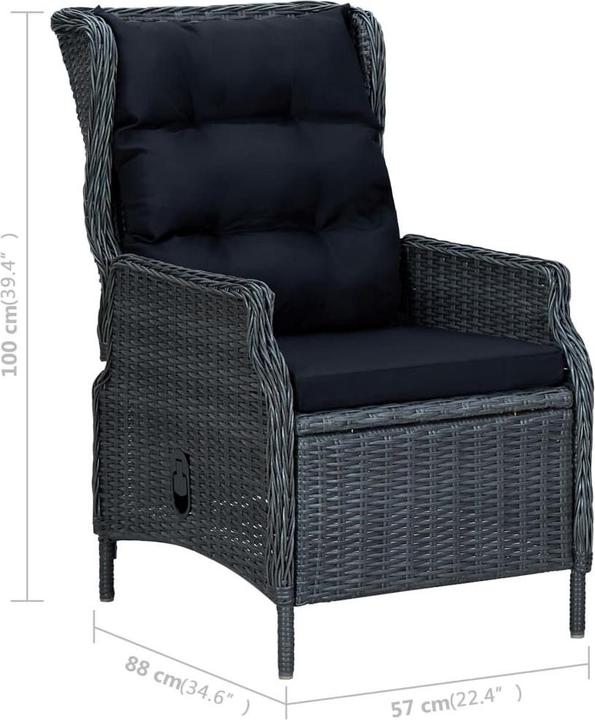 Produktbild vidaXL Garten-Essgruppe (88 x 88 x 74 cm)
