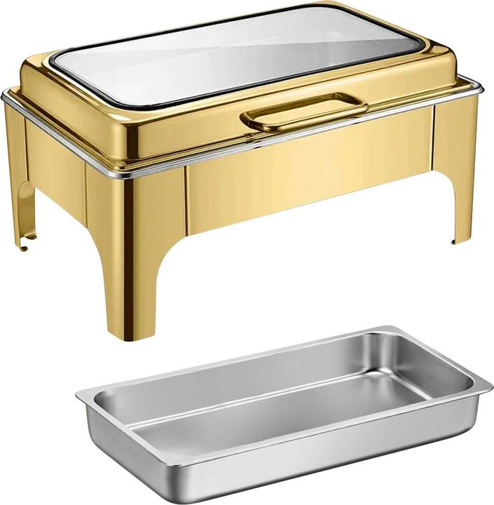 Actual product image Homeline Rechteck Chafing Dish 9L Edelstahl