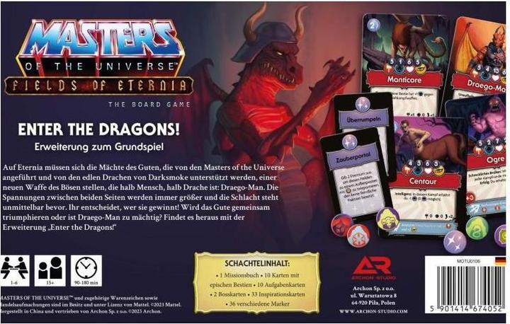 Actual product image Archon Studio ARCD0013 - Masters of the Universe: Fields of Eternia - Enter the Dragons (EN Expansion) (German, 1 - 6 Players)
