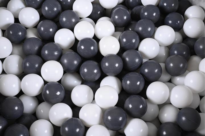 Actual product image Knorrtoys Ball pool soft - "Cosy geo grey" - 300 balls grey/cream (approx. 6cm diameter)