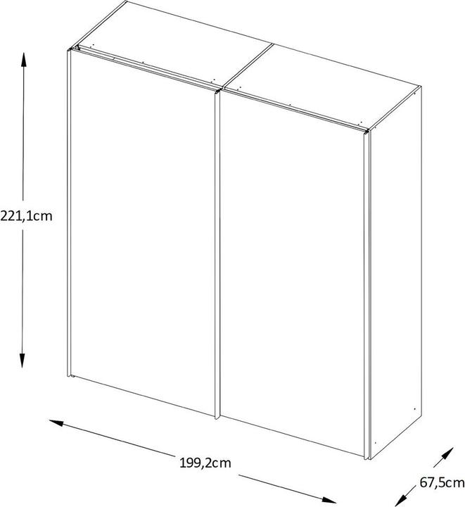 Immagine prodotto Moderano Primo (200 x 68 x 222 cm)