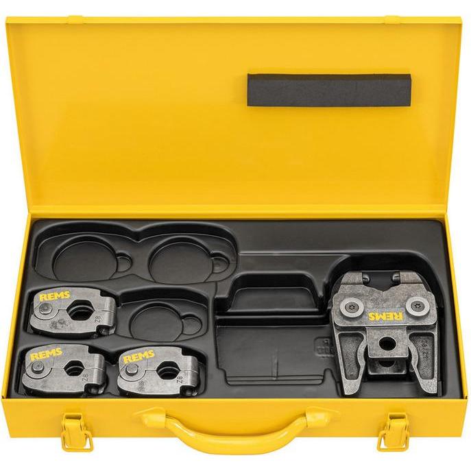 Thumbnail - Rems, Zange, Pressring / Pressnuss Set M15 M18 M22 + Zwischenzange Z8 + Stahlblechkasten