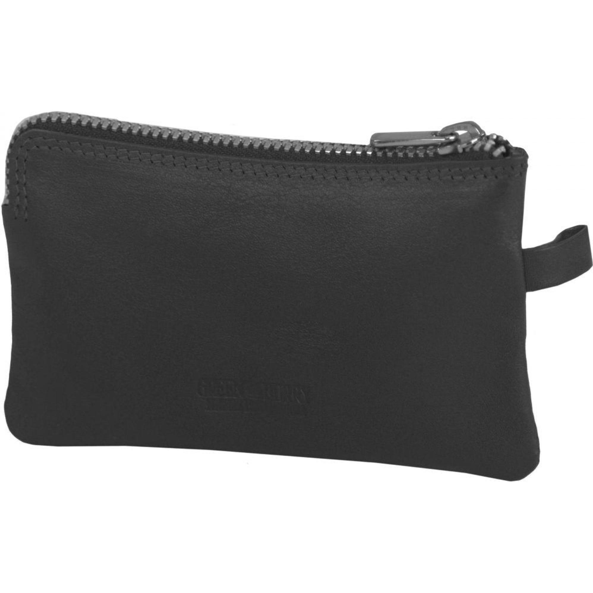 Greenburry, Portemonnaie, Spongy Schlüsseletui Leder 11,5 cm, Schwarz