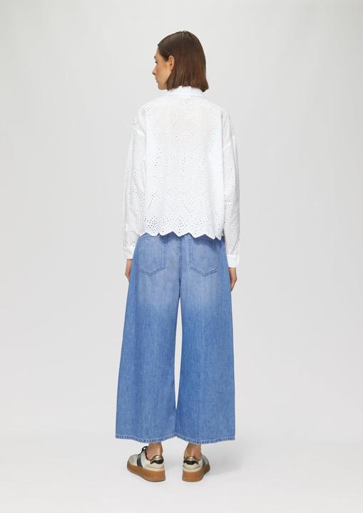 Immagine prodotto S.Oliver Bluse Verkürzte Bluse mit Lochstickerei (42)