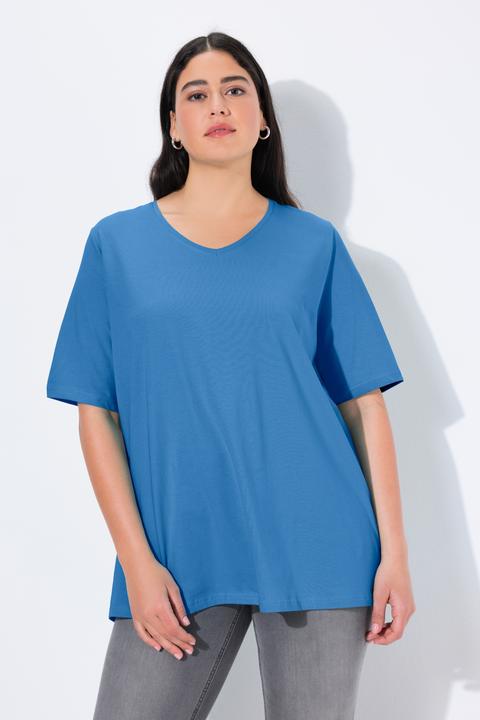 Actual product image Ulla Popken Essential V-Neck Stretch Tee (58)