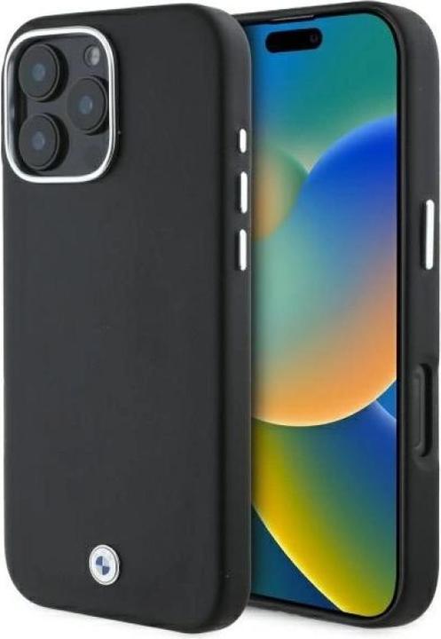 Actual product image BMW BMHMP16L23PUFWK iPhone 16 Pro 6.3" czarny/black hardcase Sign Full Wrapped Metal MagSafe (Apple iPhone 16 Pro)