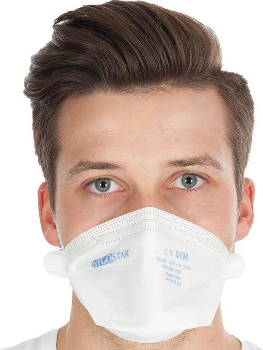 Hygostar Atemschutzmaske SUPER PROTECT, FFP3 PP-Einwegmaske mit High-Tech-Vlies, nahezu 100% Filter (25 x)