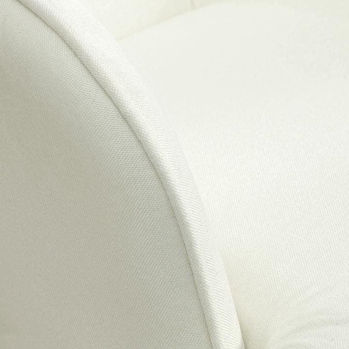 Image du produit Homcom Schaukelstuhl mit Hocker Polyester, Schaumstoff Cremeweiss