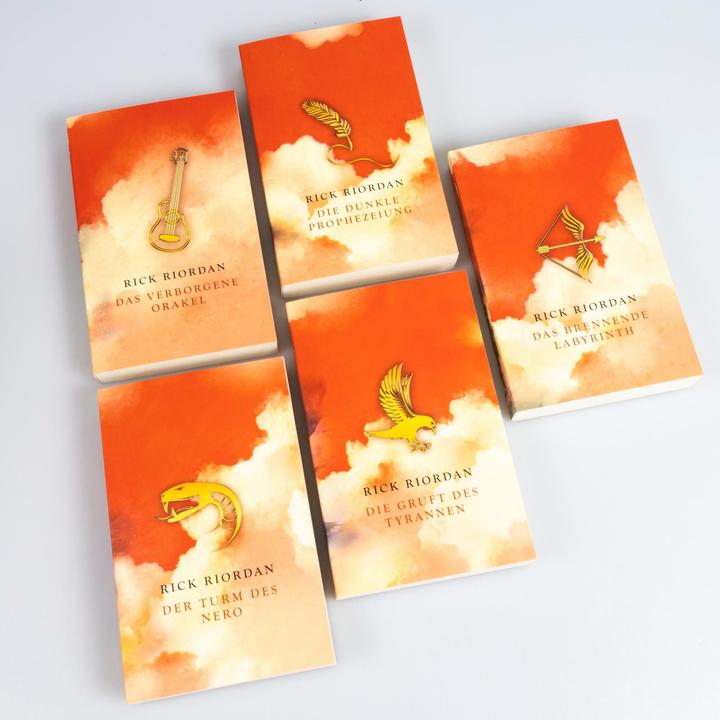 Produktbild Die Abenteuer des Apollo: Taschenbuch-Schuber Bände 1-5 (Deutsch, Gabriele Haefs, Rick Riordan, 2023)