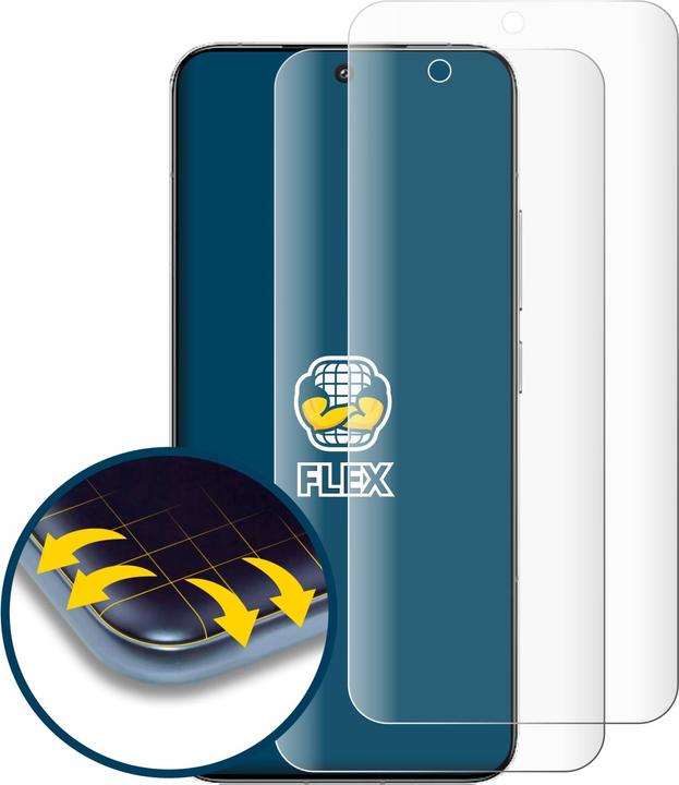 Produktbild BROTECT Fullscreen Schutzfolie Displayschutz Folie Klar Transparent (2 Stück, Xiaomi 15)