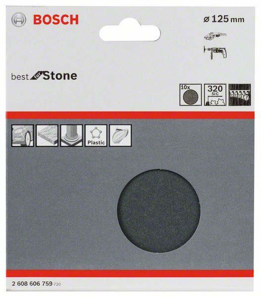 Actual product image Bosch Professional Zubehör PRO F355 sanding sheet, 125 mm, G320 (320)