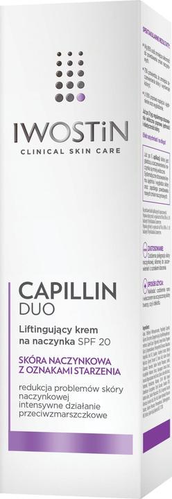 Actual product image Iwostin Capillin Duo, lifting cream for the SPF20 capillaries, 40 ml