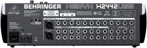 Productafbeelding Behringer XENYX X2442USB, Mixer met Effecten en USB (Studio en live mixer)