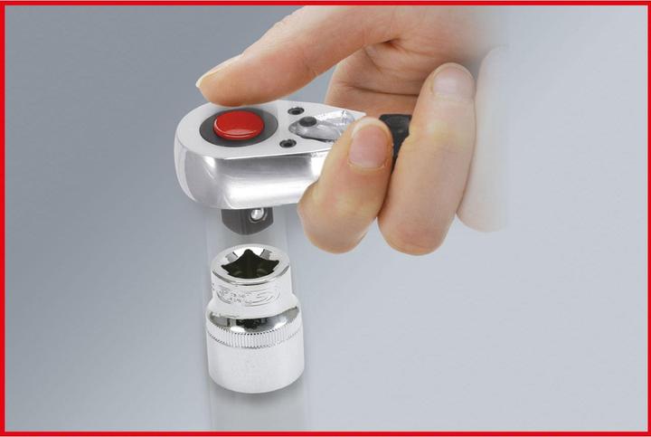 Actual product image KS Tools ERGOTORQUE®precision ratchet torque wrench, 1/4", 5 - 25 Nm. (1/4", 5 Nm, 25 Nm)