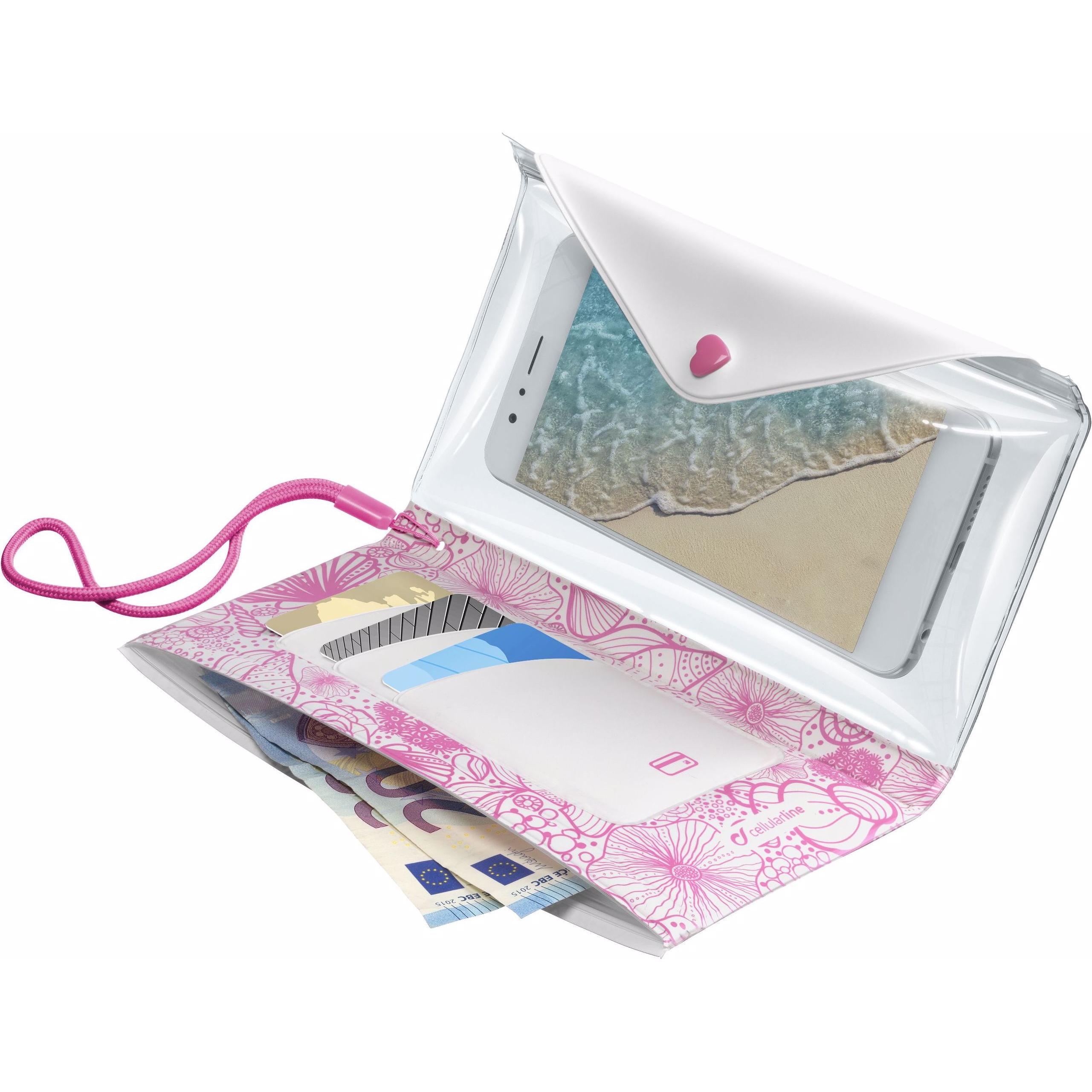 Thumbnail - Cellularline Voyager Pochette - Universal (Universal), Smartphone Hülle, Rosa