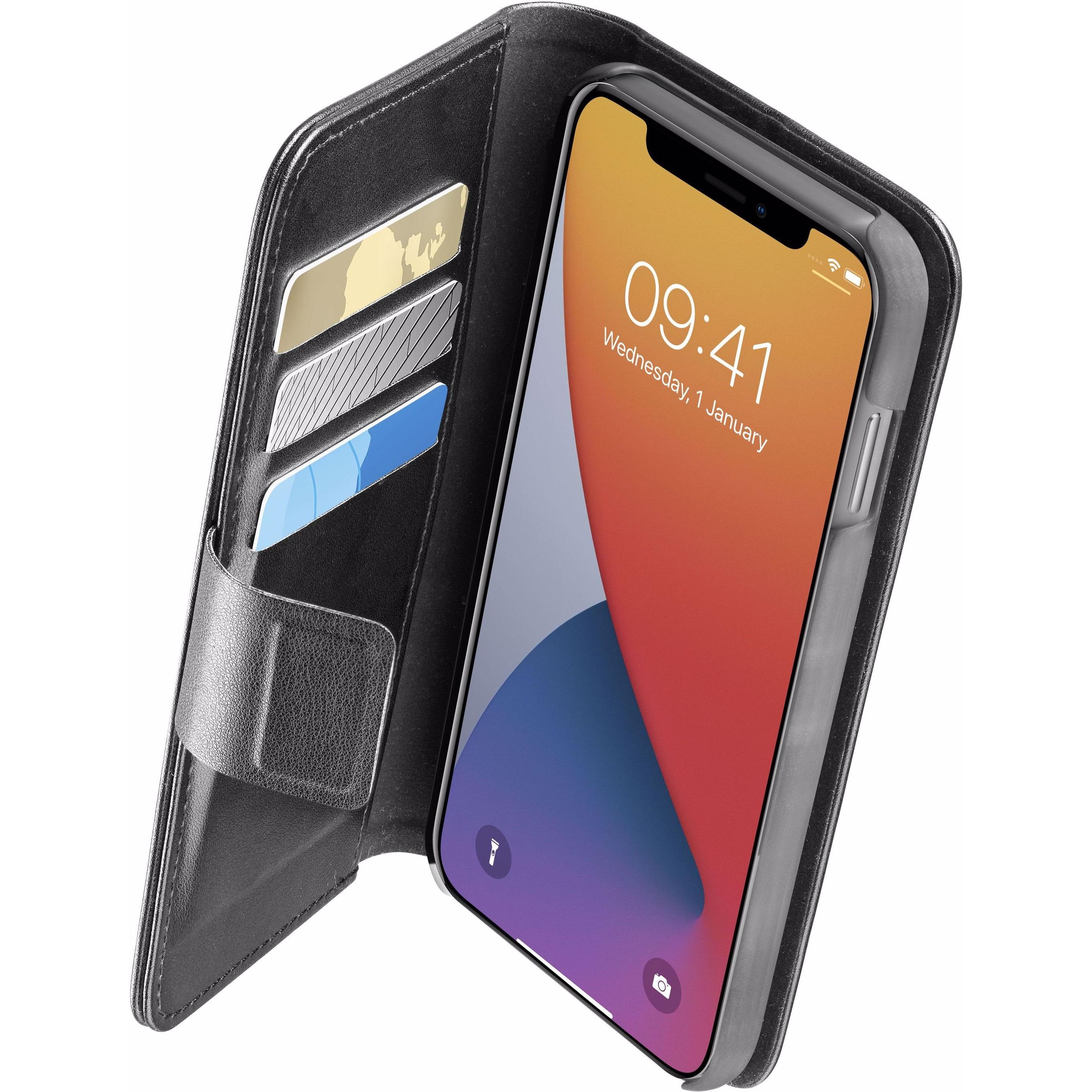 Cellularline Book Agenda (Apple iPhone 12 Pro Max), Cover smartphone, Nero