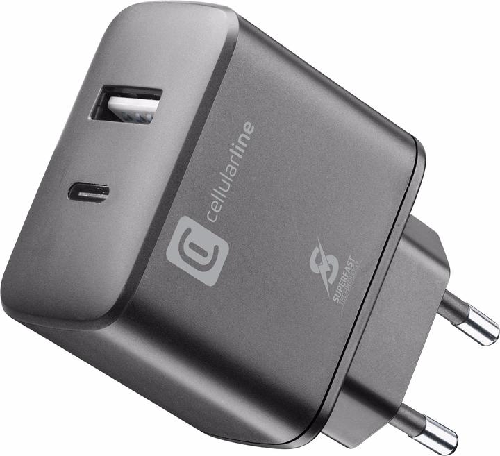 Cellularline Dual Super Fast Charger (25 W, 1 portion)