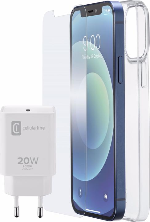 Image du produit Cellularline Kit de charge et de protection (Apple iPhone 12 mini)
