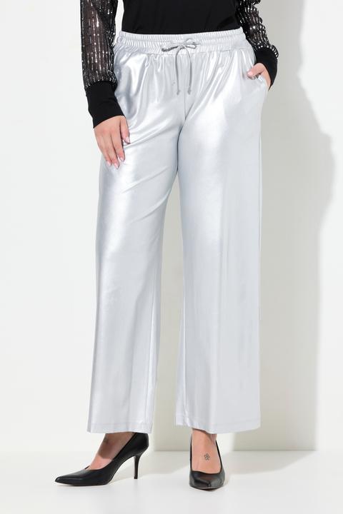 Actual product image Miamoda Hose, Wide Legs, Glanzoptik, Elastikbund (52)