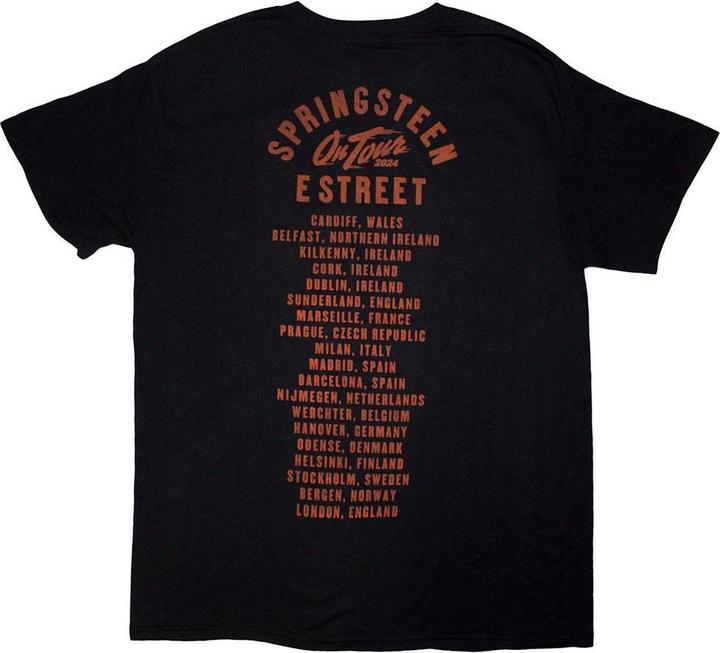 Produktbild Bruce Springsteen Tour '24 EStreet TShirt Rückseitiger Aufdruck (XL)