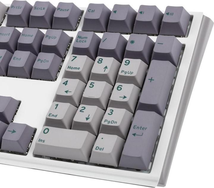Actual product image Ducky One 3 Mist Grey Gaming Keyboard, RGB LED - MX-Brown (US) (US, Cable)