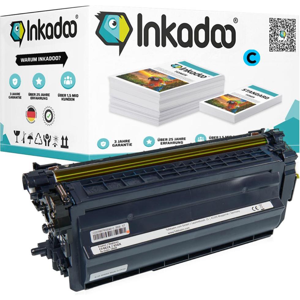 Inkadoo, Toner, Toner kompatibel zu HP CF460X / 656X Toner, schwarz Schwarz (BK)