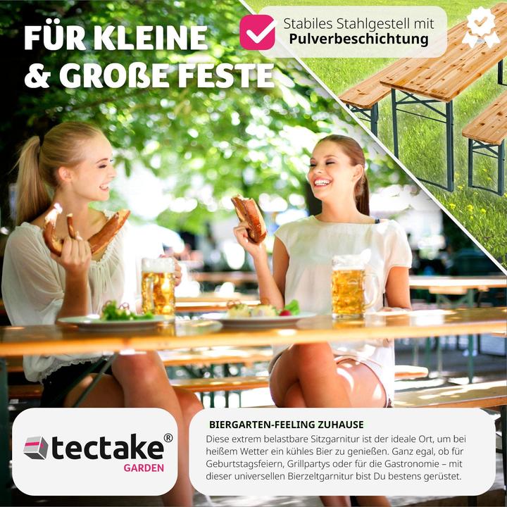 Produktbild tectake Bierzeltgarnitur (177 cm)