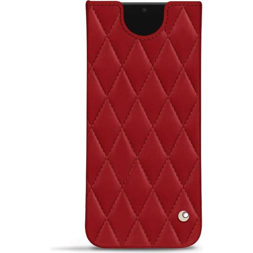Noreve Lederschutzhülle Samsung Galaxy S21 FE (Samsung Galaxy S21 FE), Smartphone Hülle, Rot