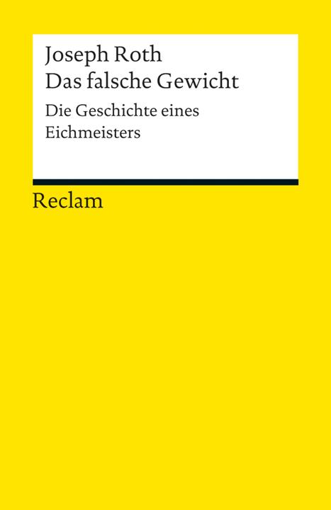 Produktbild Das falsche Gewicht (Deutsch, Joseph Roth, 2013)