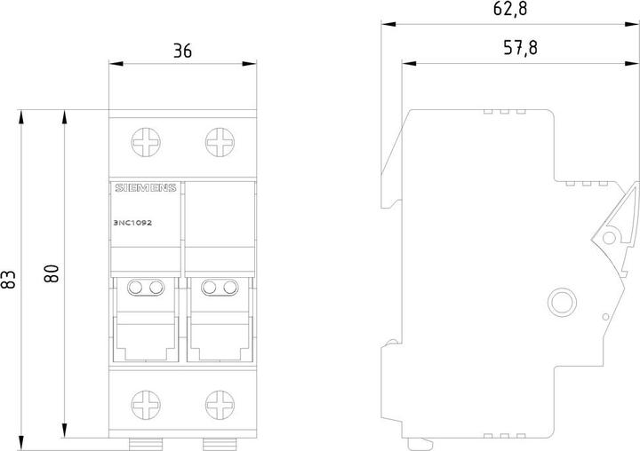 Actual product image Siemens SITOR-FUSE 2-P.32A 690V A.C.