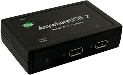 Produktbild DIGI AnywhereUSB/2, USB 2.0 Netzwerk Hub (2 Ports)