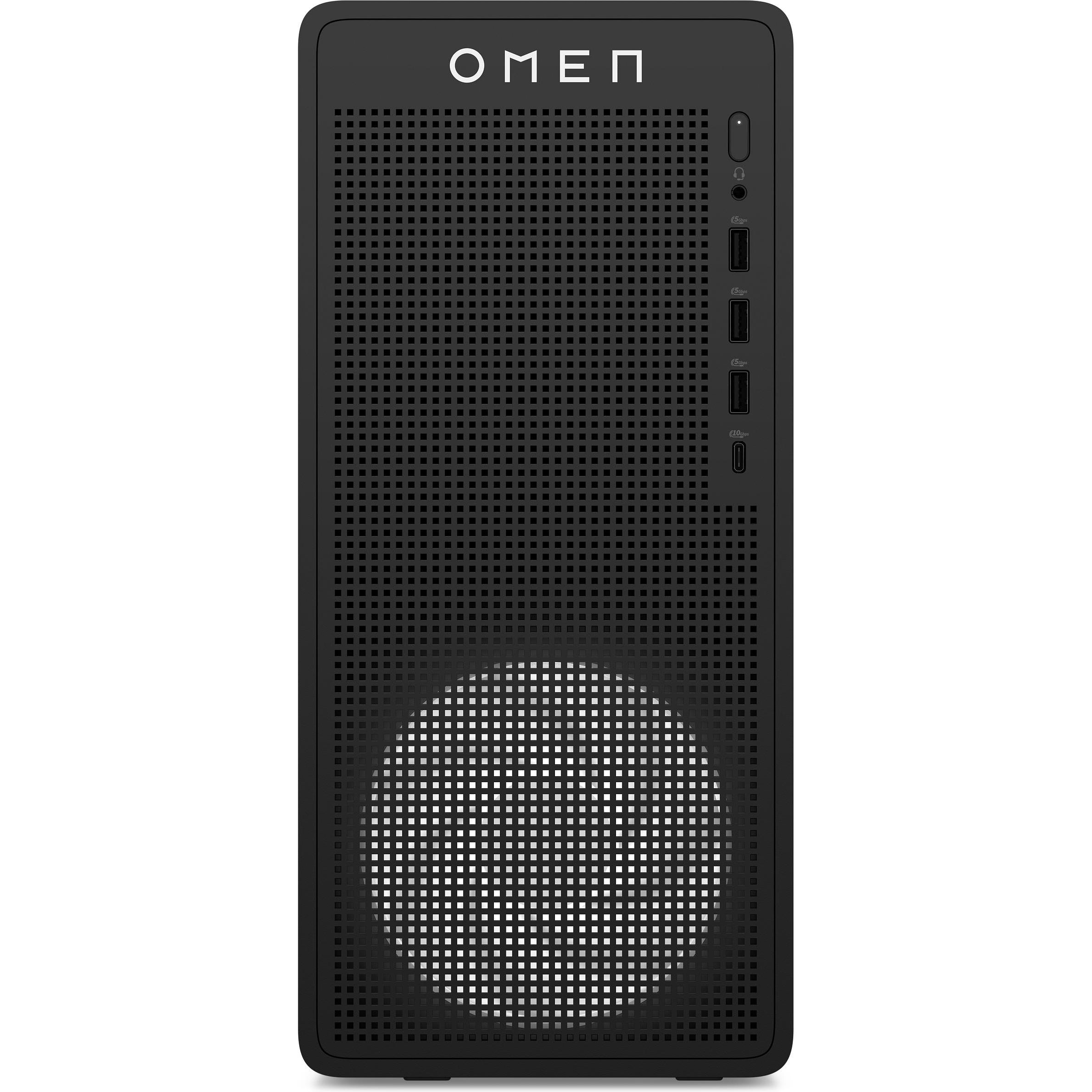 HP OMEN 16L Gaming Desktop TG03-0075ns PC (16 GB, Intel Core i5-14400F, GeForce RTX 5060), PC, Schwa