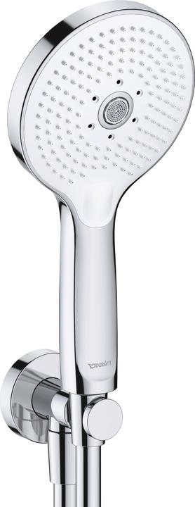 Actual product image Duravit Hand shower 120 3 jet Click! MinusFlow chrome / white (3 Beam types, 9 l/min)